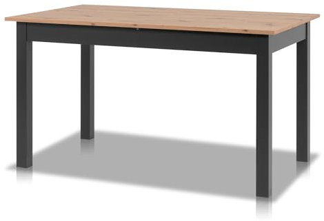 smart Esstisch 70x120 cm Asteiche, Küchentisch ausziehbar bis 160 cm, Esszimmertisch aus Holzwerkstoff inkl. erweiterbare Auszugsplatte, moderner Tisch für bis zu 8 Personen
