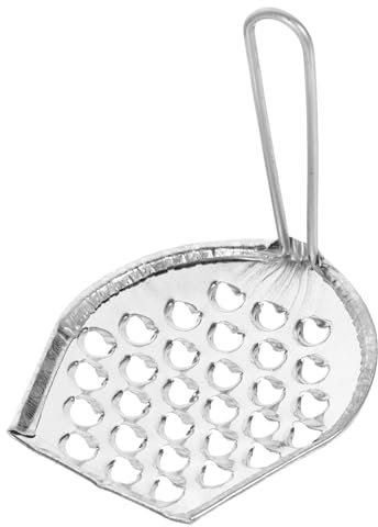 RORPOIR Edelstahl Bohnenschaber Mit Feinem Metallnetz Langlebiges Food Scraping Gadget Für Hausgemachte Liangpi Jelly Und Spätzle Platzsparend Mit Aufhängeloch Für Küche Und Gastronomie