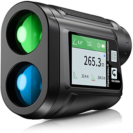 Aomiun Laser Entfernungsmesser Jagd/Golf, Rangefinder Golf,600M/800M,6X Vergrößerung,LCD Display ±0,5M Genauigkeit,Rangefinder Golf,mit Entfernungs und Geschwindigkeits Modus Flaggensperre Vibration
