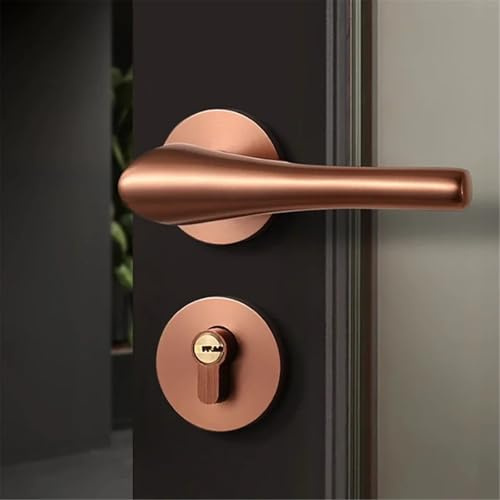 1pcs Set of Golden Silent Door Lock Set(A_58MM)