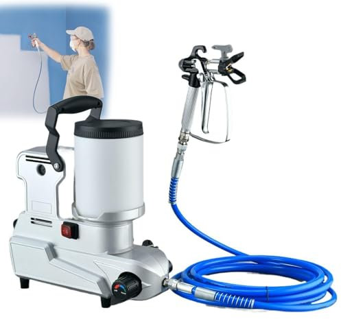 MFYDPP 1600W High-Pressure Airless Paint Sprayer,Airless Paint Emulsion Sprayer,Wall Sprayer,with 16.4ft Hose For House Painting DIY Furniture