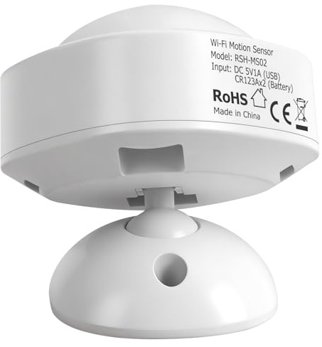 360° PIR Smart mmWave Radar Bewegungssensor, Bluetooth Bewegungsmelder kompatibel mit Alexa, Smart Life, Tuya, Intelligence Inside über Hub, WiFi Mini-Kontaktsensor für Smart Home Automatisierung