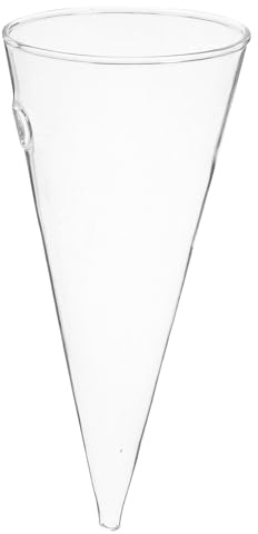 Wall Mounted Glass Wall Vase Flower Holder for Vase, Large Egg Cup | Fresh Bouquets and Greenery Flowers, Room Kitchen Display, Simple Creative Minimalistic Look