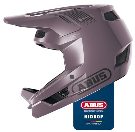 ABUS Downhill Helm HiDrop – ASTM-zertifizierter Fullface Helm mit ABS-Außenschale für MTB: Downhill, Enduro und Bikepark – für Erwachsene und Jugendliche