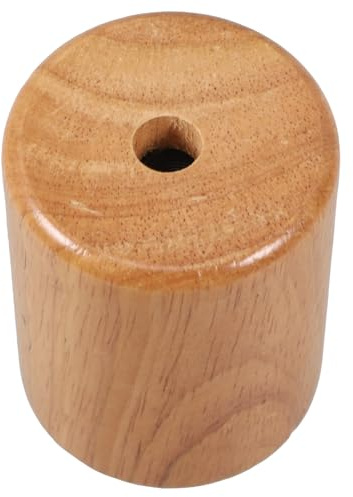 VILLCASE Adaptateur de Douille E27 en Bois Massif, Douille pour Lampe à Visser, Support pour Lampe de Chevet, Compatible Led, pour Chambre, Café et Salle à Manger, Finition Bois Naturel,