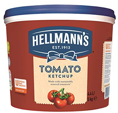 Hellmann's Tomato Ketchup (fruchtig, tomatiger Geschmack) 1er Pack (1 x 5 kg)