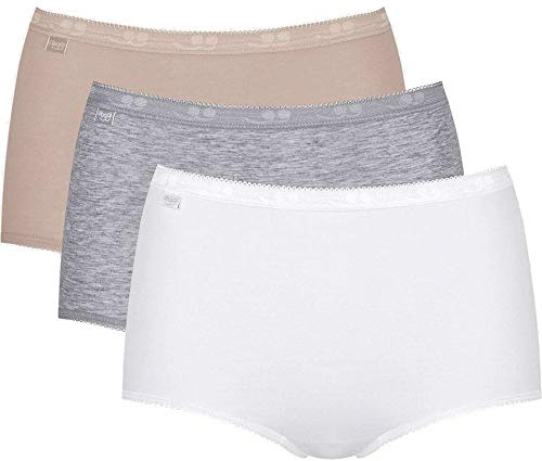 Sloggi Women's Briefs, Comfortable underwear, White - Light Combination, 42