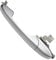 KASturbo Left Handle for Fiat 500, Passenger Side Chrome Outer Door Handle 735592026 73545876