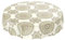 ANRO Tischdecke Wachstuch abwaschbar Wachstuchtischdecke Wachstischdecke Mandala Ornamente Grün-Creme Rund 140cm