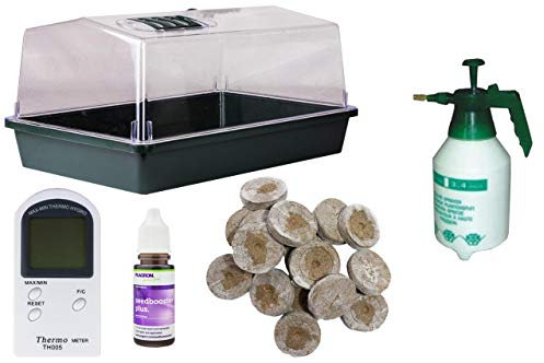 Set de cultivo de plántulas Premium - Mini invernadero de interior para esquejes Accesorios Balcón Marco frío