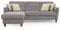 CAVADORE Schlafsofa Palera / L-Form Polstersofa mit Federkern, Schlaffunktion und Bettkasten / 244 x 89 x 163 / Mikrofaser, Hellgrau