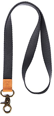 HEZEN Coole Lanyards, Halsband-Schlüsselanhänger, Hals-Lanyards für Schlüssel, Brieftaschen und Ausweishalter (DUNKELGRAU)