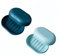 2Pcs Soap Dishes for Bathroom, Soap Dish, Plastic Soap Holder, Portable Shower Soap Box, Travel Soap Case with Lid, Anti-Slip Suitable for Bathroom, Kitchen,Travel, Easy Cleaning (Blue)