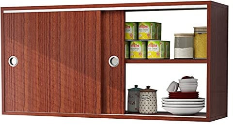 PHSP Wandschrank Küchen-Schiebetür-Wandschränke Holzschränke Wandschränke Hängeschränke Wohnzimmer Schlafzimmer Aufbewahrungsschränke Oberschränke