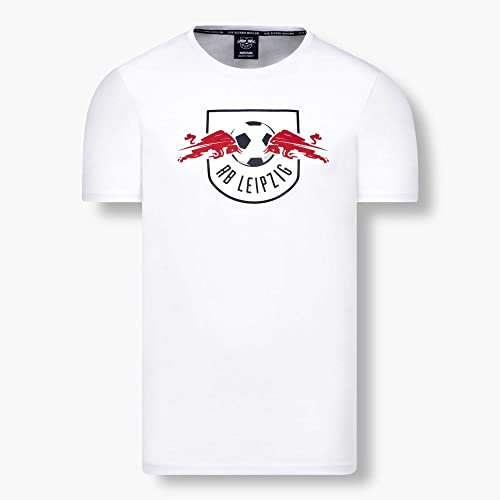 Club T-Shirt - Logo weiß - RB Leipzig RBL Shirt div. Größen - Plus Aufkleber Wir lieben Fußball Größe M