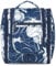 Narwey Klein Kulturbeutel Damen & Kulturbeutel Herren - Kinder Kulturtasche Zum Aufhängen & Männer Kosmetiktasche - Waschtasche für Frauen & Mädchen (Blauer Lotus (Klein))