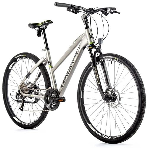 28 Zoll Crosser Leader Fox Toscana Lady Trekking Bike Fahrrad 27 Gang Rh 42cm Silber