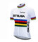 X-CQREG Cycling Jersey Set Men's Cloth Bicycle Short Sleeve Set Quick-Dry Breathable Shirt 12D Cushion Shorts Padded Pants/Bib Short (White Jersey, Medium)…