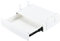 OSteed Large Under Desk Drawer Metal White, Pull-out Storage Organiser, Under Shelf Storage Drawer, Desk Extender with Tall Brackets Mount Under Table with a Max 5cm Crossbar, Tall_Version