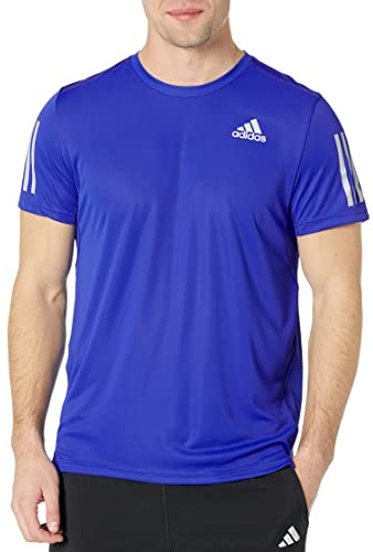 Adidas Herren Own The Run Tee, Lucid Blue/Reflective Silver, XS