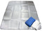 Droomhuis Doppelseitige Aluminiumfolie Picknickdecke 200 x 150 cm/Wärmedämmung Isolierdecke Isomatte Stranddecke Camping Strandmatte/Strand Outdoor Aktivität Yoga Zelt Schaummatten