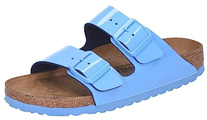 Birkenstock Arizona Birko-Flor vernice - Narrow fit Blu Patent Sky Blue