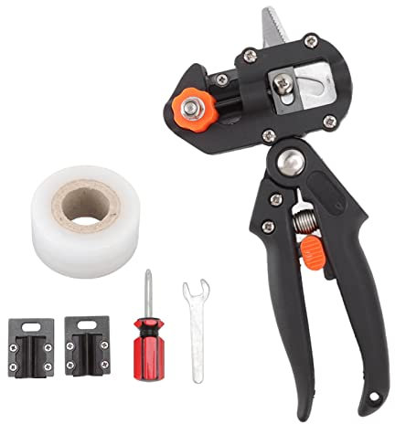 Hosit Ciseaux à greffer, anti-dérapant, Ressort de potager, Jardinage Outillage