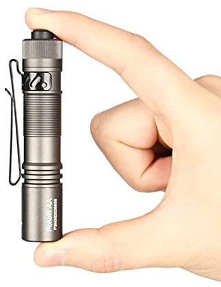 ACEBEAM Pokelit AA aufladbar Mini Taschenlampe mit Clip, 1000 hohe Lumen Taschen EDC Taschenlampe, superhelle kleine Taschenlampe, LED Taschenlampe für den täglichen Gebrauch, kaltweißes Licht(grau)
