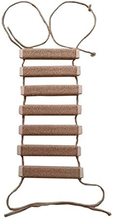 Sudemota Katzenseilbrücke Strickleiter Katzenspielzeug Katzenkletterleiter Katzenklettergerüst Strickleiter Katzenzubehör