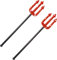 DERAYEE 2pcs Fourche de Diable，Devil Fork Sparkling Rouge Trident Arme Horreur Accessoire pour la Fête d'Halloween