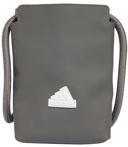 adidas Damen Polyurethane Phone Bag, charcoal/white, One size