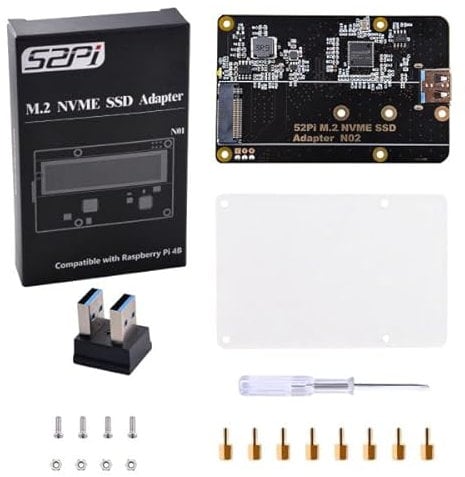 GeeekPi M.2 NVME SSD Storage Expansion Board for Raspberry Pi 4, Only Support M.2 NVME SSD (Raspberry Pi Board and M.2 NVME SSD NOT Included)