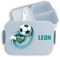 Kinder Bento Box Midi Lunchbox für Mepal Bentobox - Fußball Fußballfan Schuss Soccer - 900 ml - Hellblau - personalisierte einschulung geschenke brotdose fussball fußballfans name bento-lunchbox