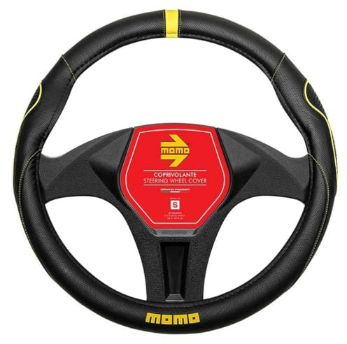 Momo Refial Lenkradbezug Supergrip schwarz/gelb 36,5-37,9 cm