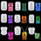 Zayookey 9 Pcs Keychain Resin Moulds Small Bear Epoxy Mould Gummy Candy Silicone Mould Cute Rabbit Mouse Pendant Resin Casting Mold DIY Jewelry Making Resin Charms