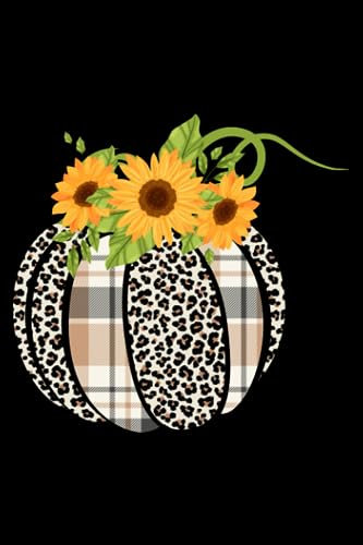 Leopard Plaid Pumpkin Thanksgiving Halloween Autumn Fall: Pilgrim Thanksgiving Turkey Meat | Dot Grid Journal, Notebook or Organizer | Notes, To-Dos, ... Task Checklist | 6x9 Inches 120 Pages