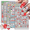 Nagelsticker Weihnachten, Stereoskopische Selbstklebende Nagelaufkleber, Nail Art Cartoon Sticker Selbstklebend Nagelaufkleber, Nageldesign Zubehör, DIY Maniküre Aufkleber für Weihnachten
