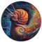 Snail 1000 Piece Jigsaw Puzzle for Adults Round Jigsaw Puzzle Gift Cardboard Puzzle 26.5x26.5inch