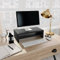 ARKEM Monitorständer Schwarz 42x24x13 cm Holzwerkstoff MonitorstäNder Holz Unterbau Podest Fernseher