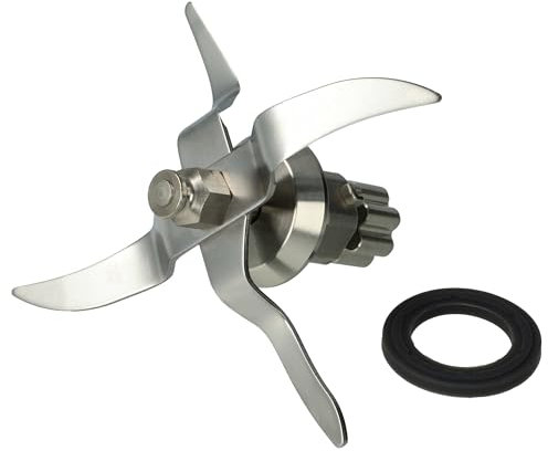 vhbw Cuchilla mezcladora reemplaza Silvercrest SKMK1200C3-28 para procesadora alimentos - Con 4 cuchillas de acero inoxidable
