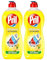 PRIL Original Zitrone (2x 675 ml), Handgeschirrspülmittel mit höchster Fettlösekraft, für sauberes Geschirr auch in kaltem Wasser, frischer Zitronenduft