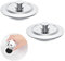 Funnaura 2PCS Universal Bath Plug Replacement, Stainless Steel Bathroom Plugs for Bathtub, Kitchen Etc Take Out Easily