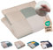 ULLENBOOM Krabbeldecke für Baby 100x100 cm, 100% OEKO-TEX Materialien, Made in EU, Dick & weich gepolstert, Blätterzauber - ideal als Babydecke & Spieldecke Baby
