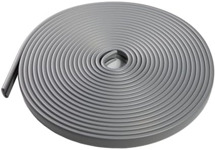 Quest Hochwertiger PVC-Handlauf für Treppen und Geländer 40x8mm – Silber, 10m