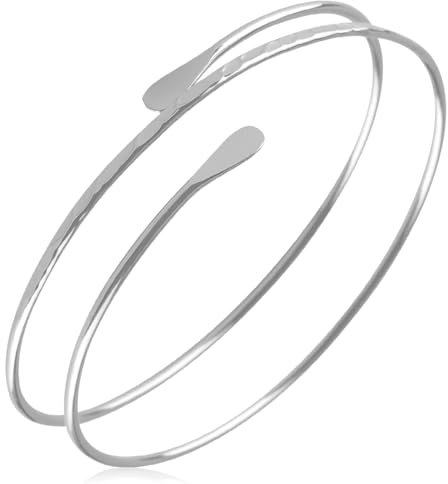 Thyonta Adjustable Gold Upper Arm Cuff Bracelet Beautifully Crafted Metal Armbands Suitable for Ladies' Dress Up Party Performance（B）