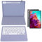 for Lenovo Tablet Case with Keyboard Protective, Wireless Detachable Folio Keyboard Cover with Pen Holder, Flip Stand Case for Lenovo Tab P12 12.7 Inch 2023 (violet)