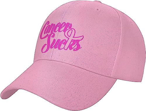 fifbird Baseballmütze mit Aufschrift Cancer Sucks Breast Awareness, Unisex, Erwachsene, Trucker-Kappe, rose, Einheitsgröße
