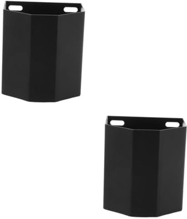 PRETYZOOM 2 Pièces Seau de rangement pour de bouteilles de bière pour capsules de bière Boîte de collecte de capsules de bière attrape- de bière Black