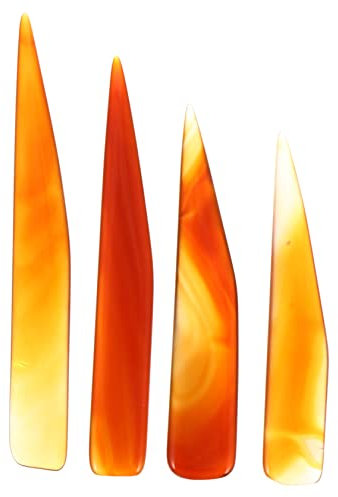 Tofficu 4stücke Achatpolierer Schmuckpolierer Handpolierwerkzeug Polieren Gold Silber Schmuck Polierer Cutter Achatschneider -achatschneider