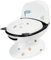 Bebeconfort Pot Bébé Toilette, Siège d'Apprentissage de la Propreté, 1-4 ans, 0-20 kg, Pare-Éclaboussures, Vrai Son de Chasse d'Eau, Cuvette Amovible, Facile à Nettoyer, Noir et Blanc